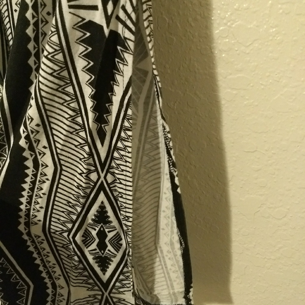 Tribal print maxi skirt